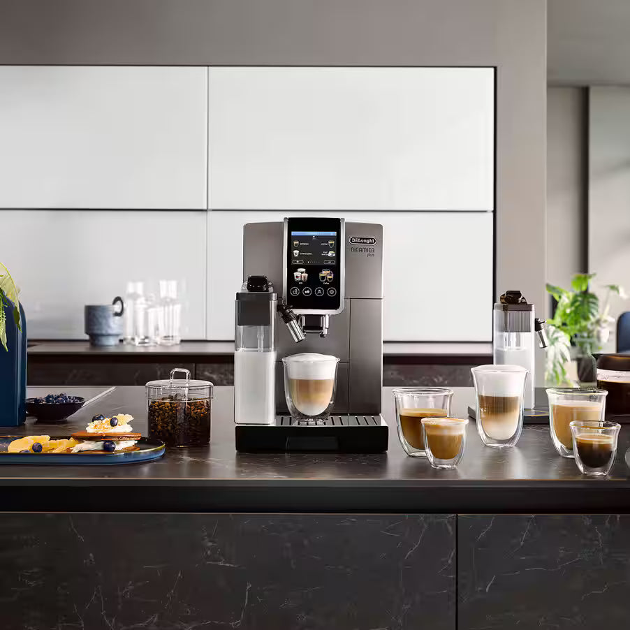 DeLonghi Dinamica Plus automatic coffee maker - Titanium Black - ECAM380.95.TB