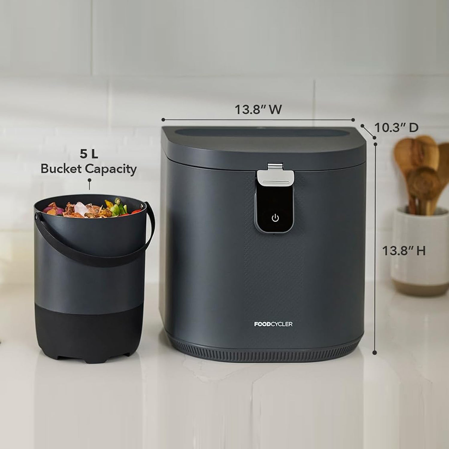 FoodCycler Eco 5 one-touch operation