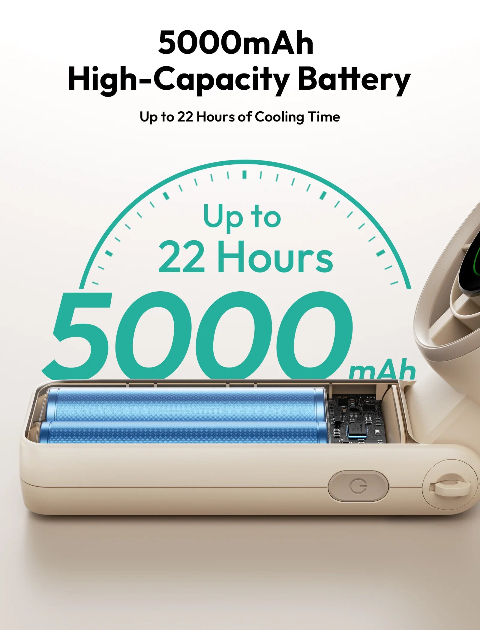 Aecooly Halo 02 3600mah Portable Handheld Fan