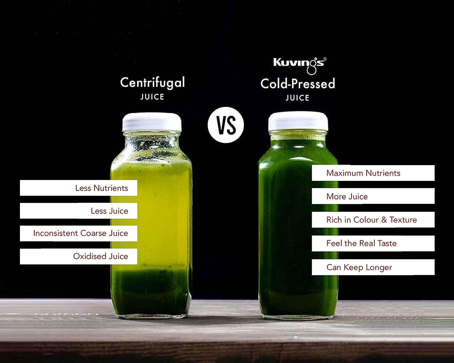 Kuvings REVO830 Luxury Cold Press Whole Slow Juicer With Sorbet & Smoothie Strainers