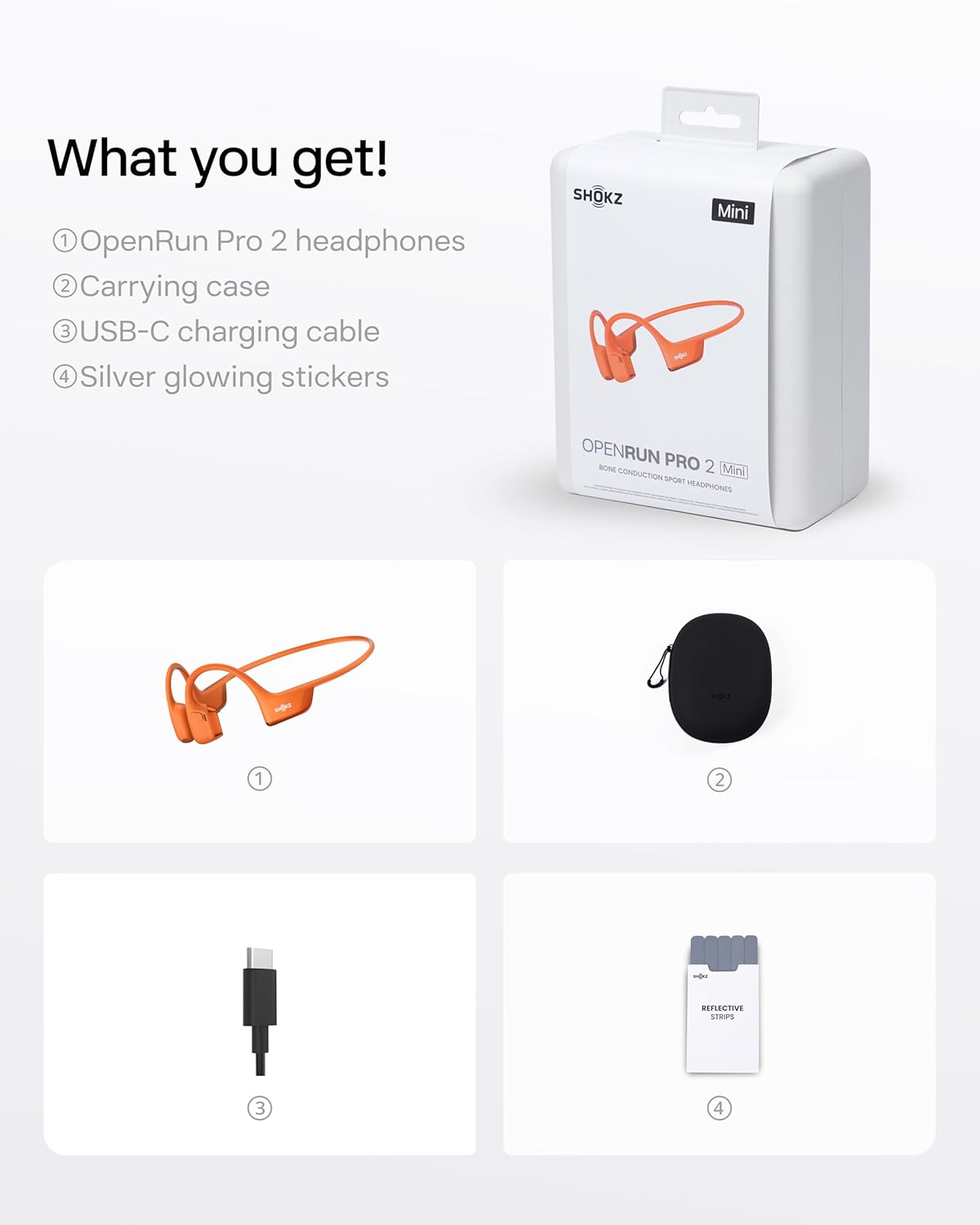 SHOKZ Openrun Pro 2 Mini Bone Conduction Sport Headphones