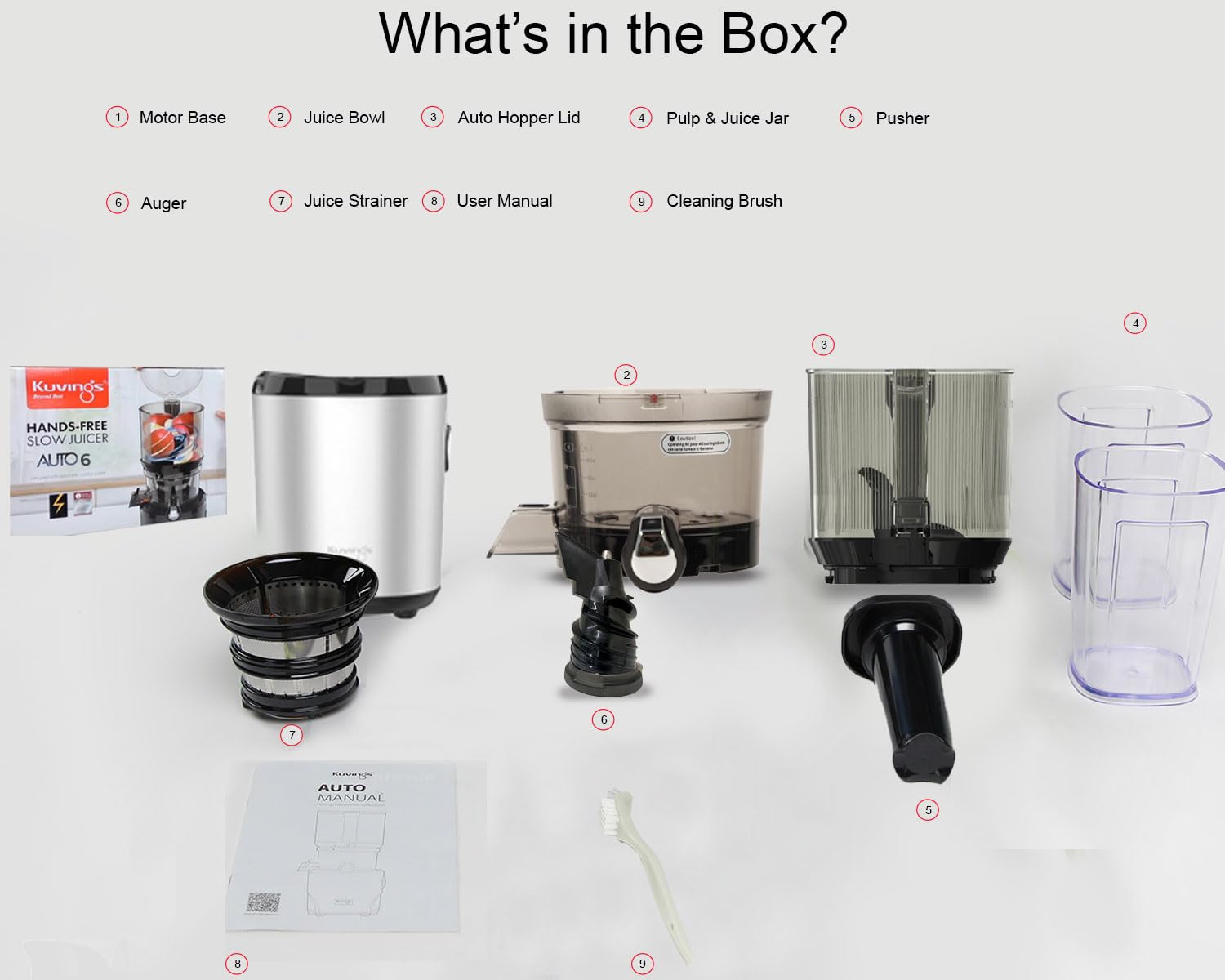 Kuvings Auto 6 Hands Free Cold Press Juicer