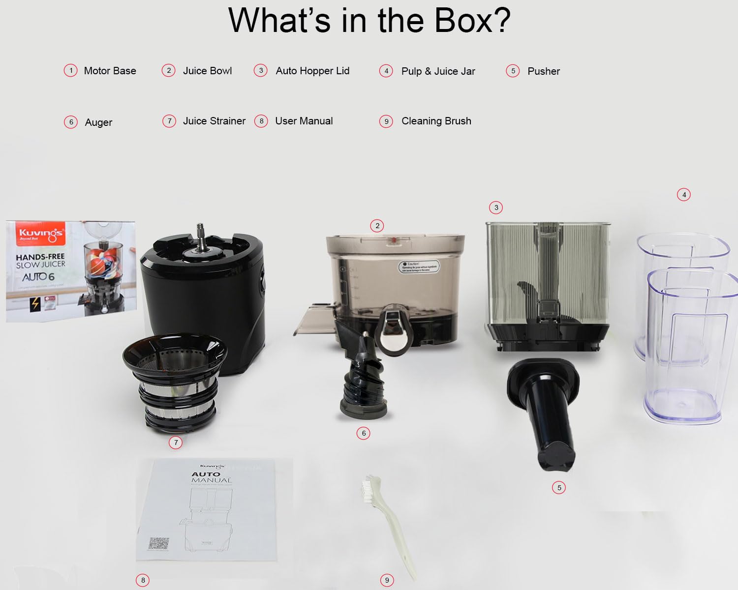 Kuvings Auto 6 Hands Free Cold Press Juicer