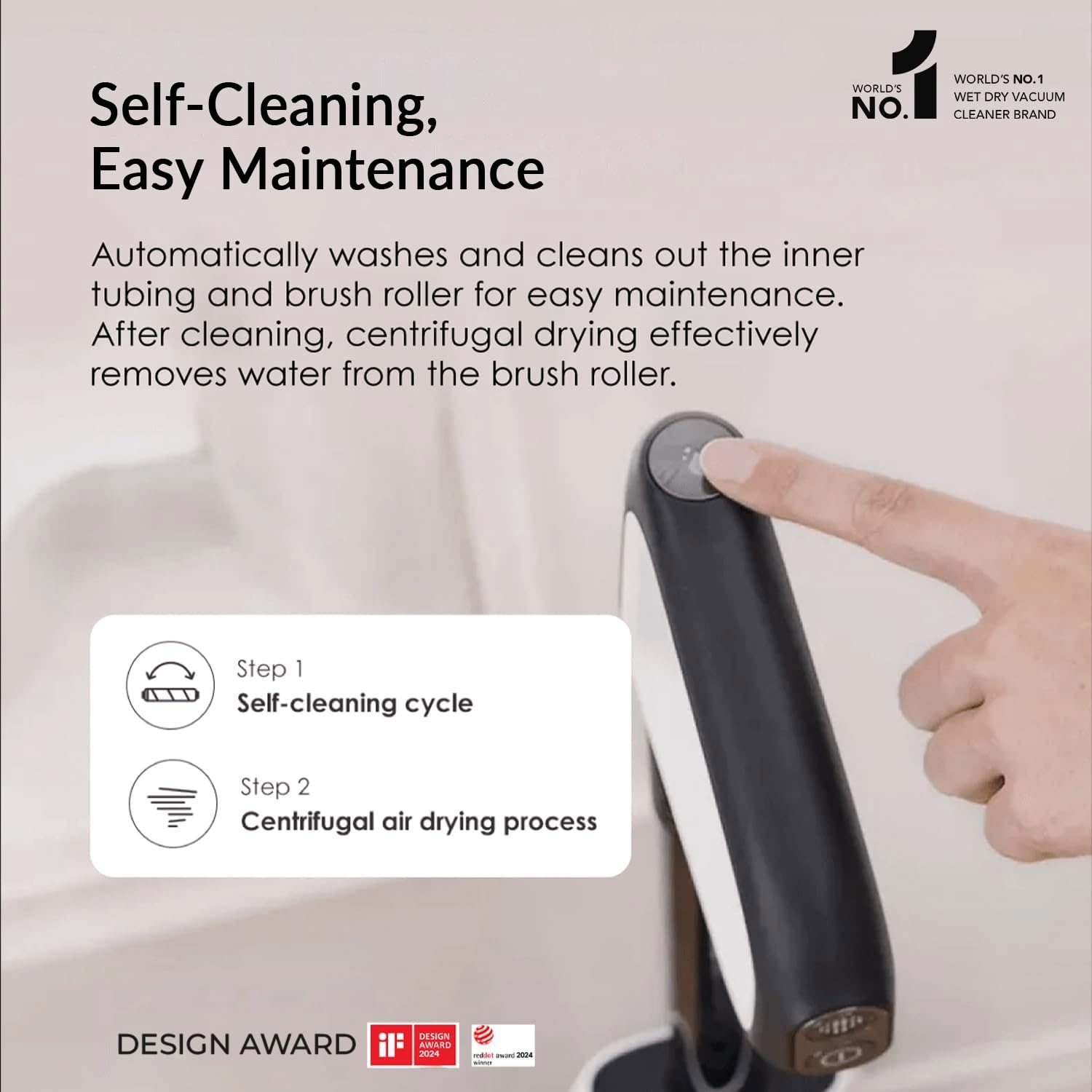 Tineco S5 Plus Smart Cordless Wet & Dry Vacuum Cleaner and Mop for Hard Floors