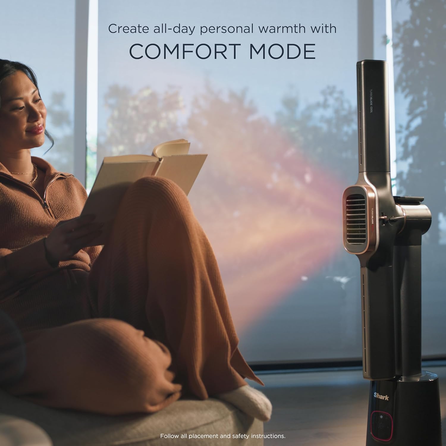 Shark TurboBlade Cool + Heat Bladeless Tower Fan & Heater