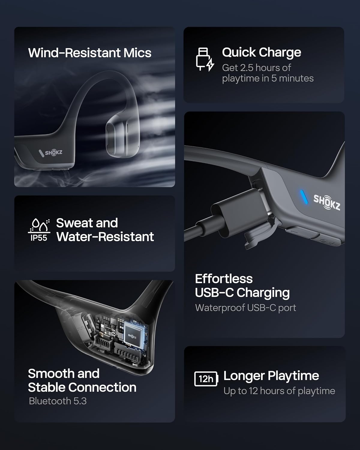 SHOKZ Openrun Pro 2 Mini Bone Conduction Sport Headphones