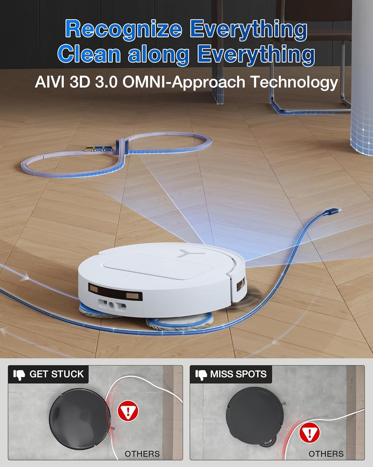 ECOVACS DEEBOT T50 PRO Omni (2 in 1 Robot Vacuum Cleaner & Mop)