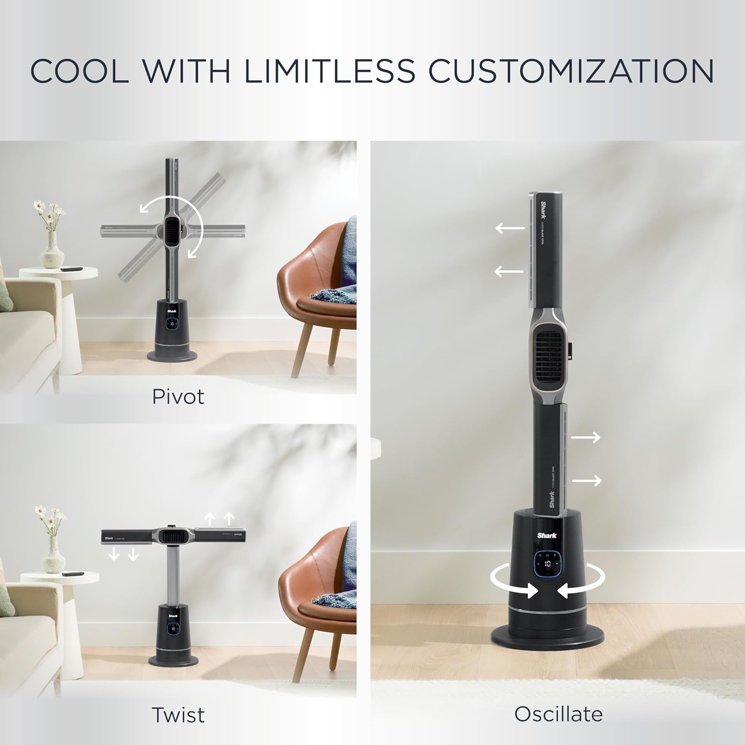 Shark TurboBlade Cool + Heat Bladeless Tower Fan & Heater