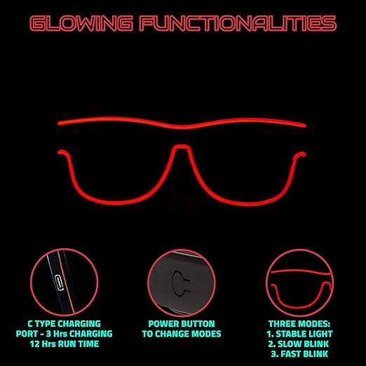 Hookaba LED Jam Shade Party Glasses