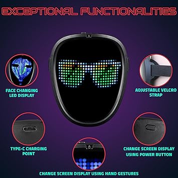 Hookaba:Happy Hue-Kids LED Mask