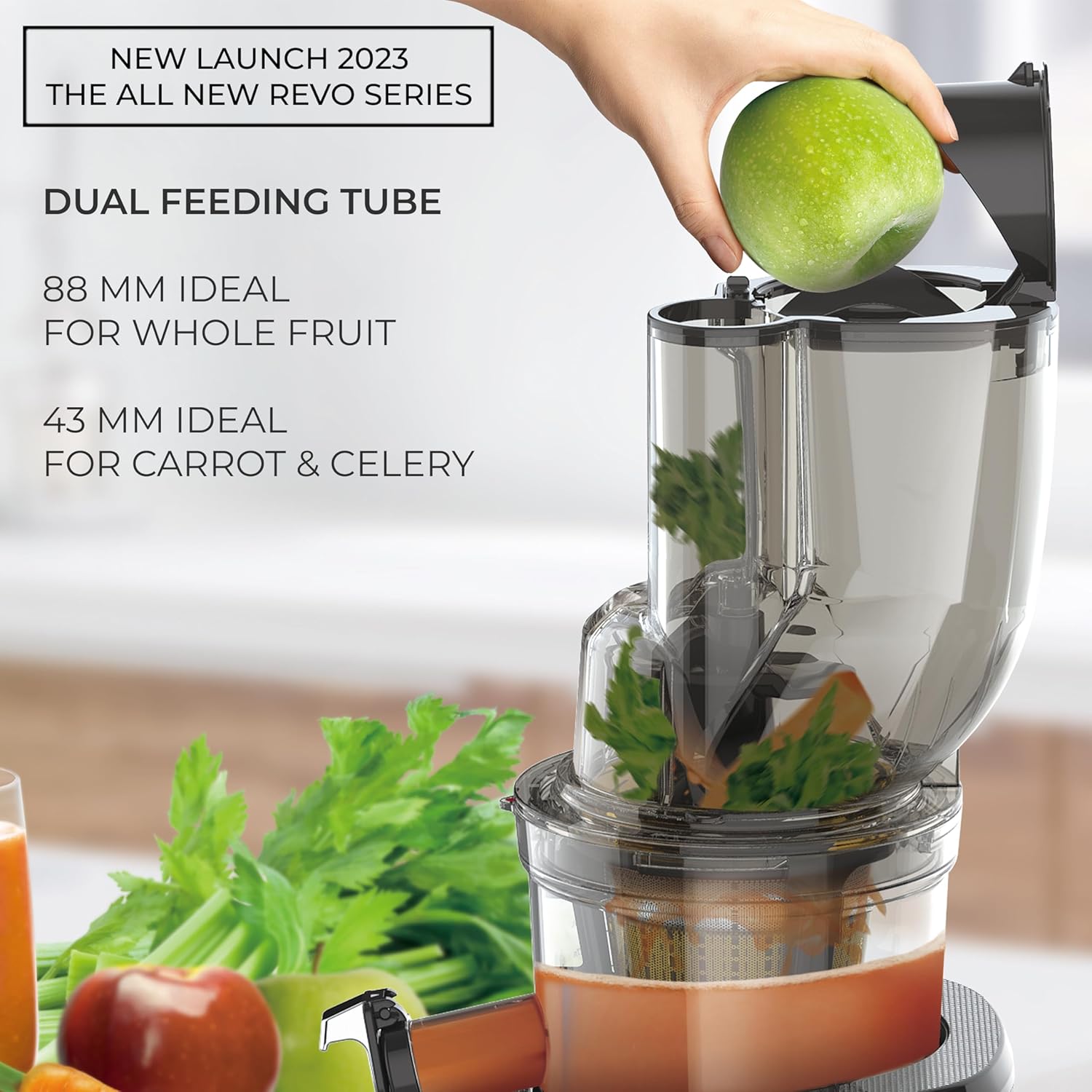 Kuvings REVO830 Luxury Cold Press Whole Slow Juicer With Sorbet & Smoothie Strainers