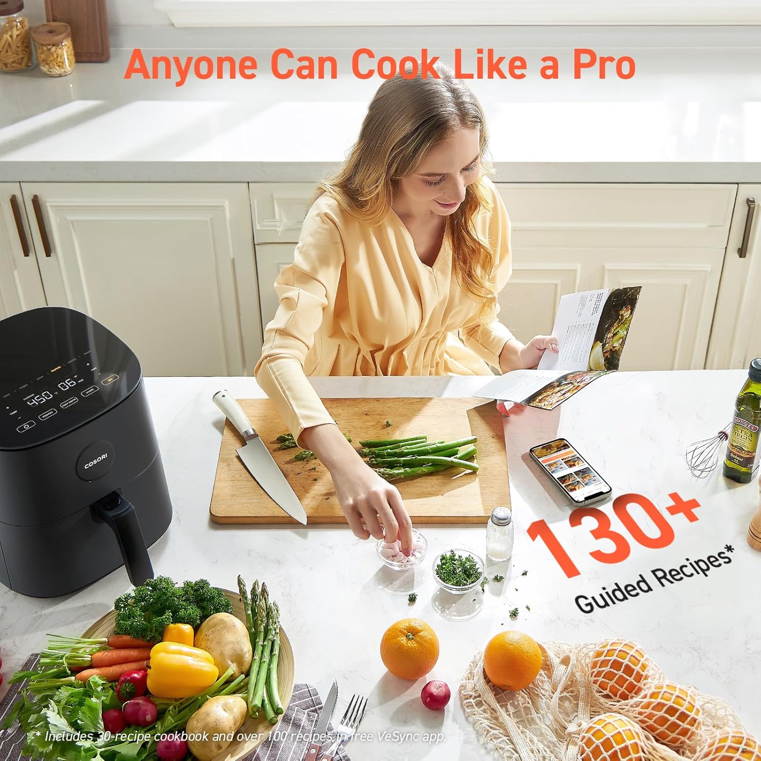 COSORI Air Fryer 5 QT (4.7 Litre) Black