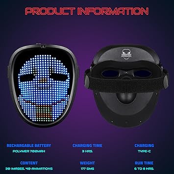 Hookaba:Happy Hue-Kids LED Mask