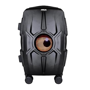 Hookaba Bold Gaze LED Trolley – 22″ Cabin-Size 50 L Smart Luggage with 32×32 Pixel Removable LED Display