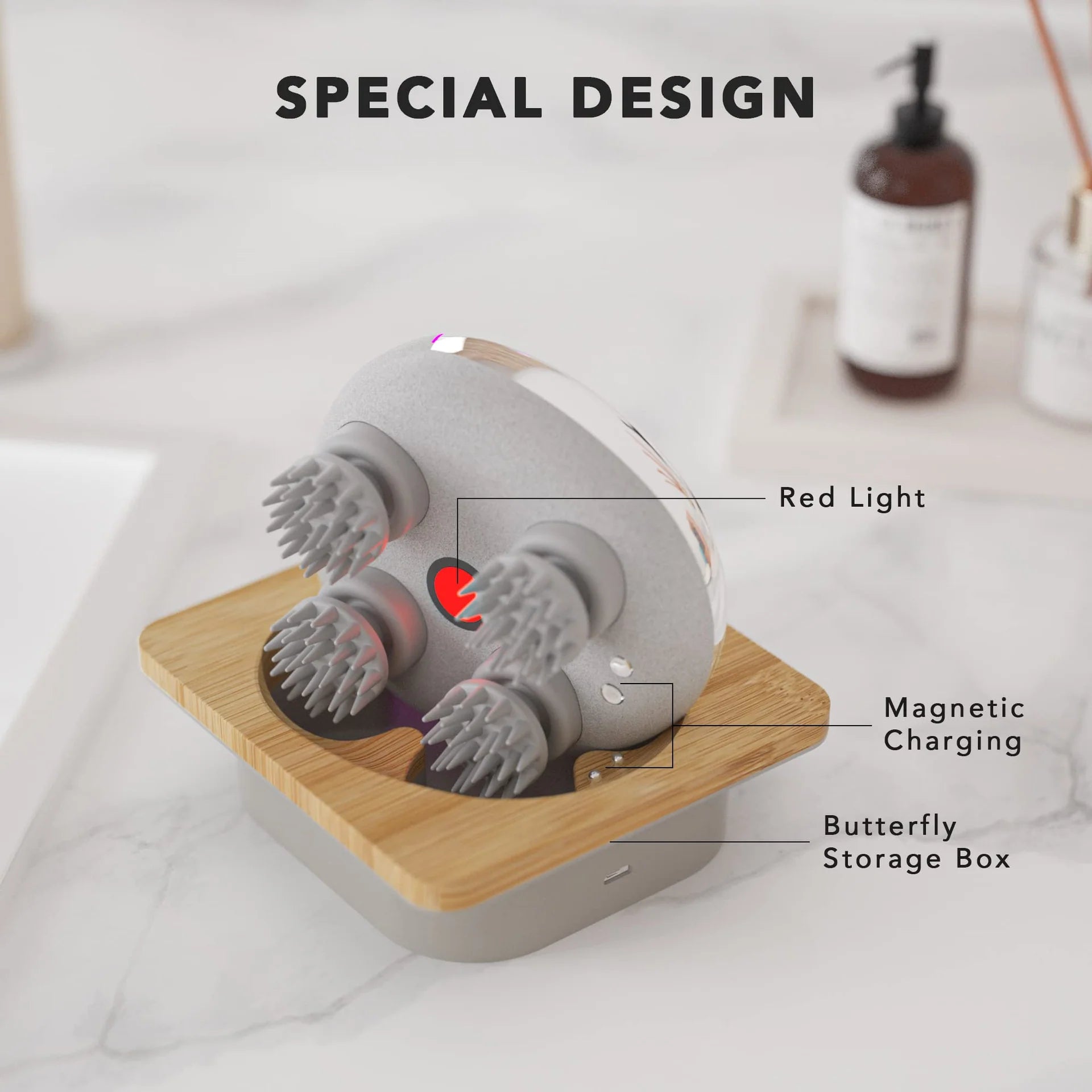 Breo Scalp Mini Pro Massager Silver