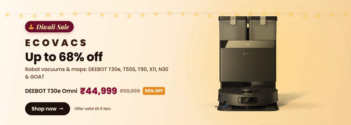 Diwali Sale ecovacs desktop banner