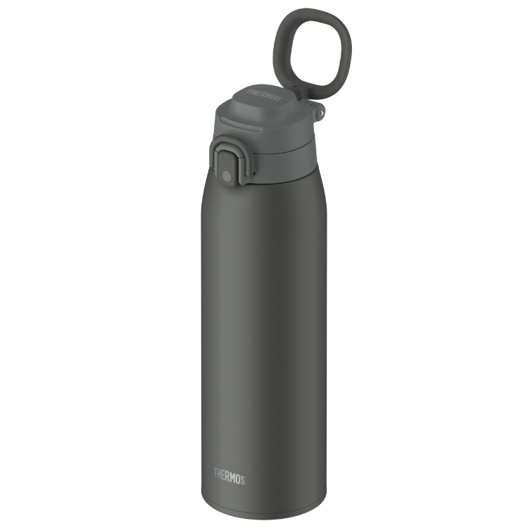 Thermos JOS-1000 bottle dark gray one-push lid open