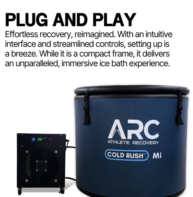ARC Recovery COLD RUSH MI Ice Bath + Mi Chiller