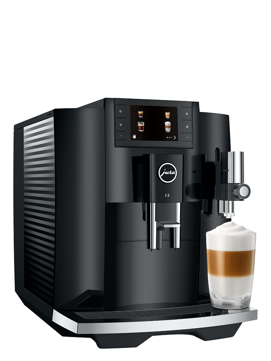 JURA E8 Piano Black Luxury Automatic Espresso Coffee Machine (INTC)