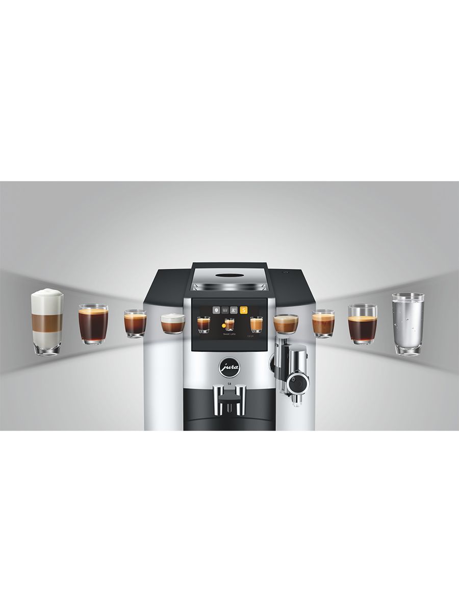 JURA S8 Chrome Luxury Premium Espresso Coffee Machine (INTB)