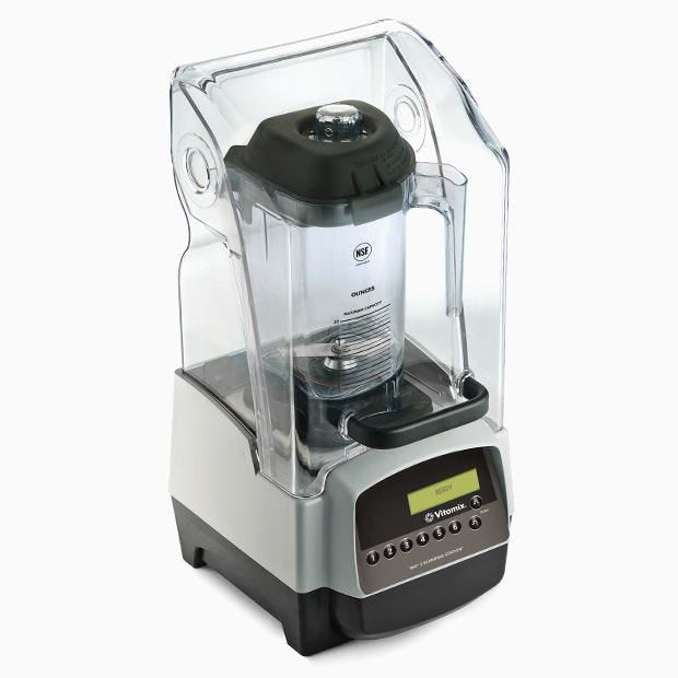 Vitamix Beverage Blender With Noise Reduced Cover Touch &Go Blending Station