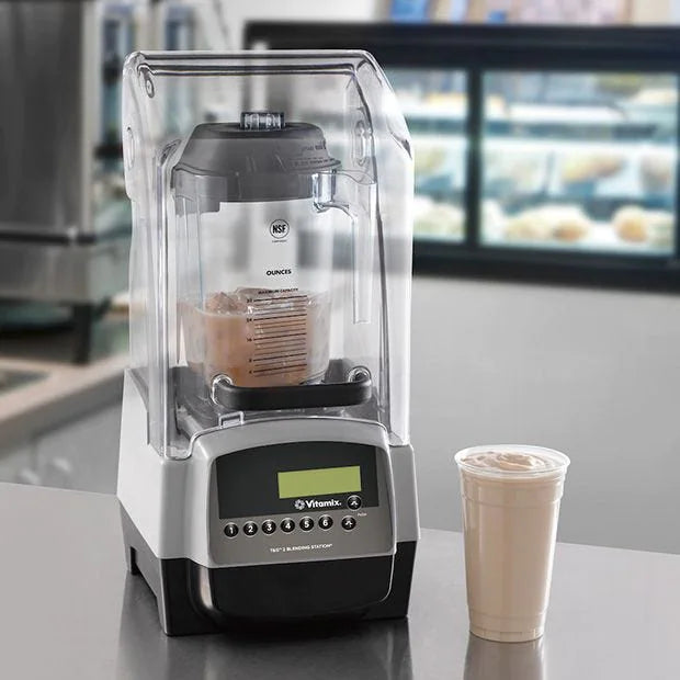 Vitamix Beverage Blender With Noise Reduced Cover Touch &Go Blending Station