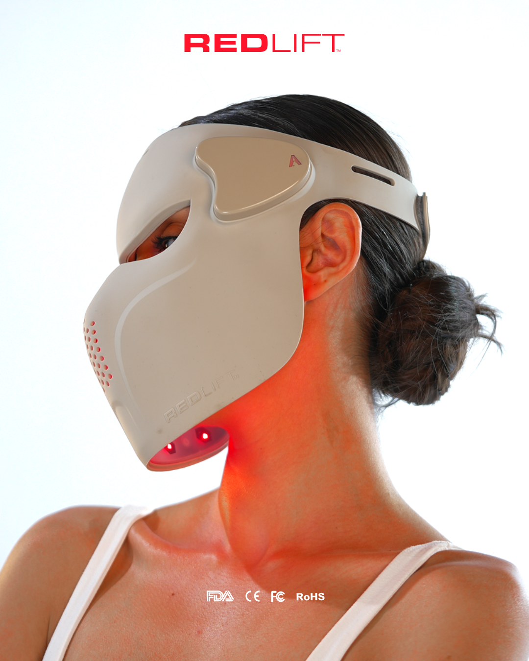 ARC RedLift red light therapy face mask side view