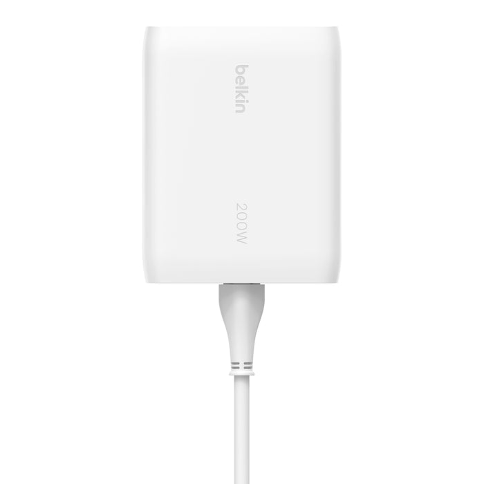 Top view of the Belkin 200W charger, designed for high-power charging needs.