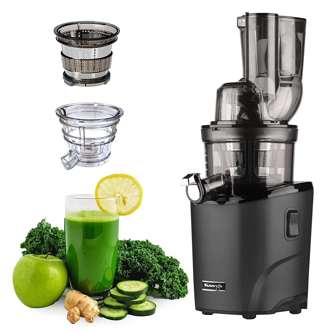 Kuvings REVO830 Luxury Cold Press Whole Slow Juicer With Sorbet & Smoothie Strainers