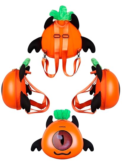 Hookaba GlowBuddy LED Eyes Backpack | Kids Smart Bag With App Control