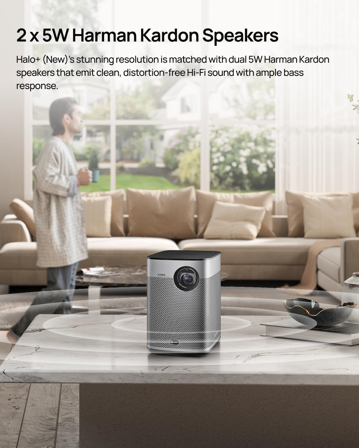 XGIMI Halo+ GTV Portable Projector, 2025 New Launch, Google TV with Licensed Netflix