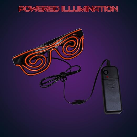 Hookaba LED Spin Shade Party Glasses