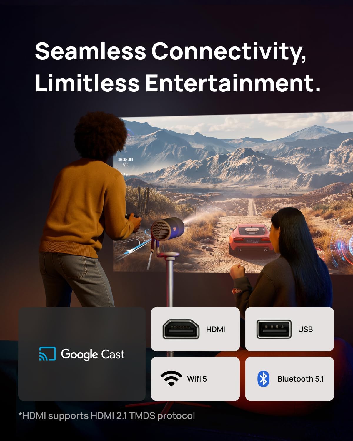 XGIMI MOGO 4 BUNDLE SET| Full HD Portable Projector+ PowerBase Stand +1x Filter