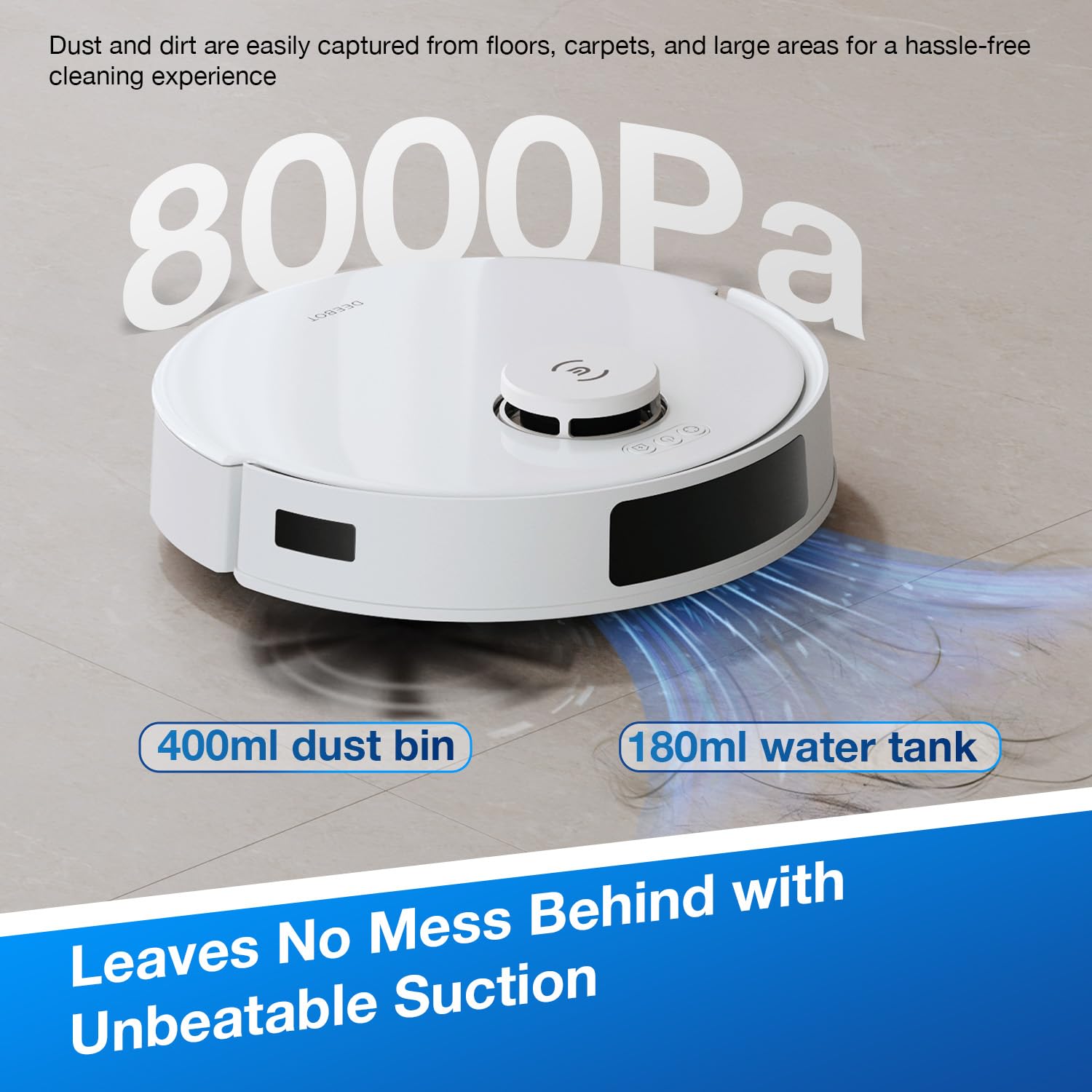 ECOVACS DEEBOT N20 PRO (2 in 1 Robotic Vacuum Cleaner & Mop)