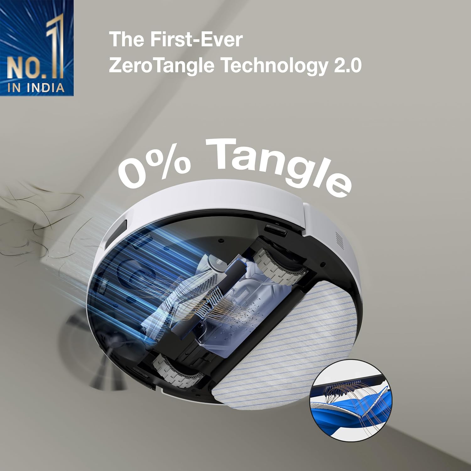 ECOVACS DEEBOT N30 White 2 in 1 Robot Vacuum Cleaner & Mop