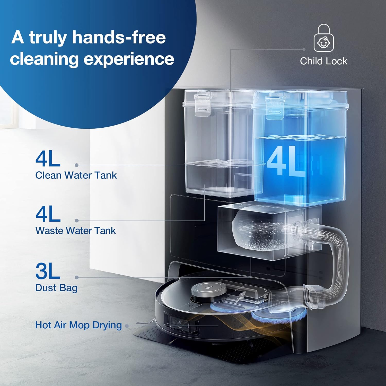 ECOVACS DEEBOT X1 Omni Robot Vacuum and Mop