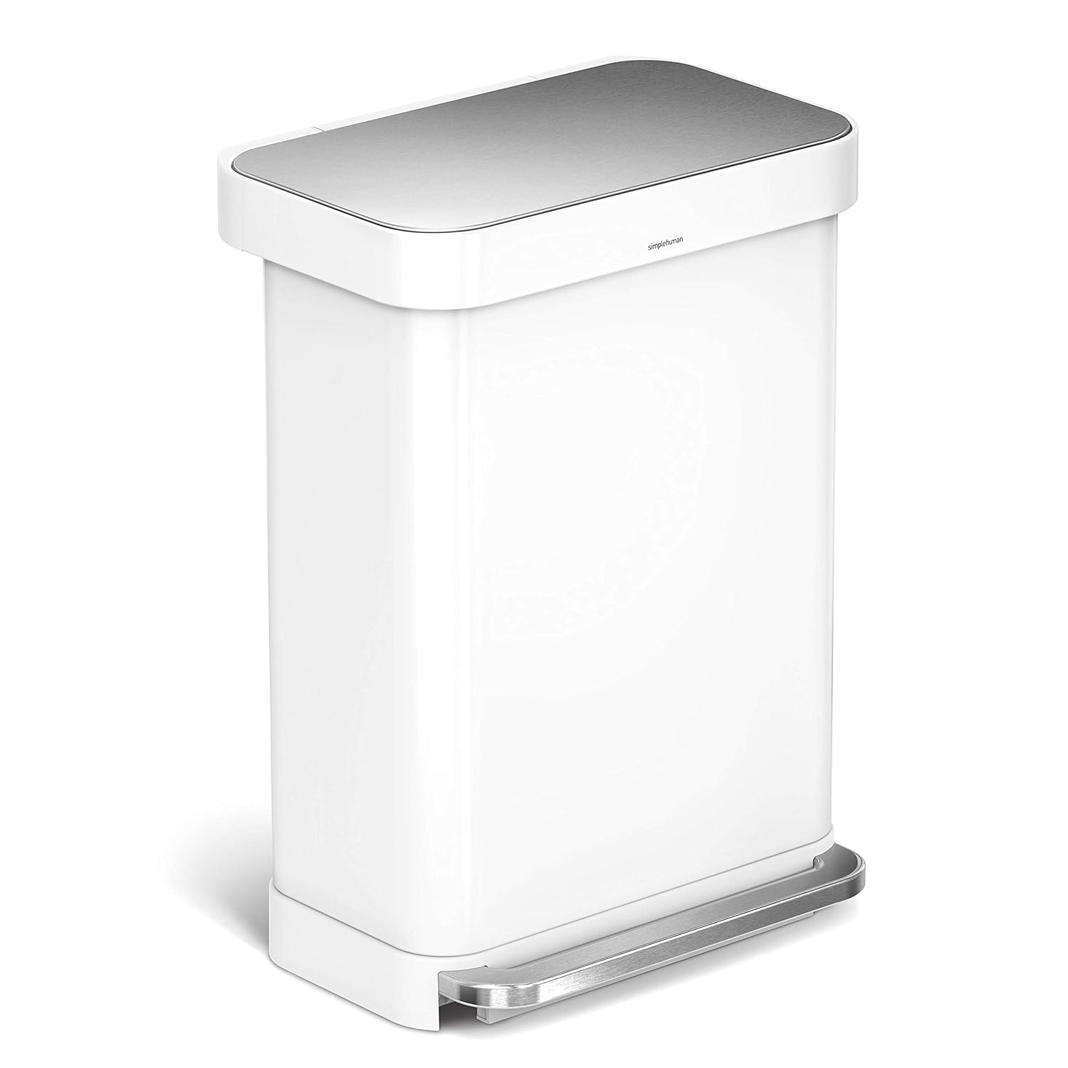 Simplehuman 45L Rectangular Step Can With Liner Pocket