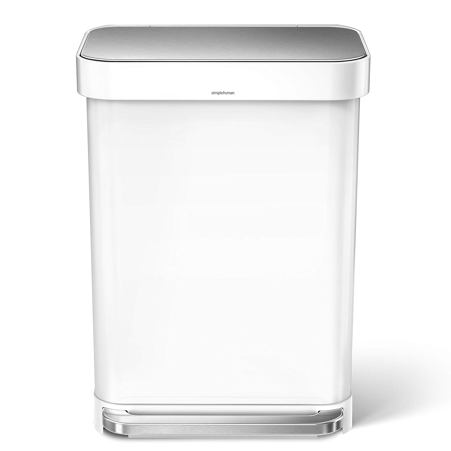 Simplehuman 45L Rectangular Step Can With Liner Pocket