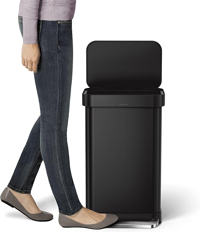 Simplehuman 45L Rectangular Step Can With Liner Pocket