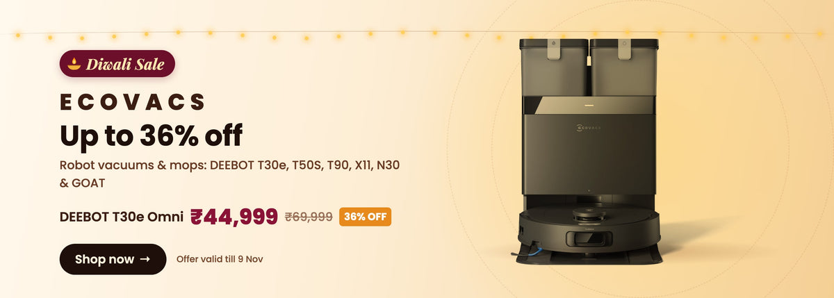 Diwali Sale ecovacs desktop banner