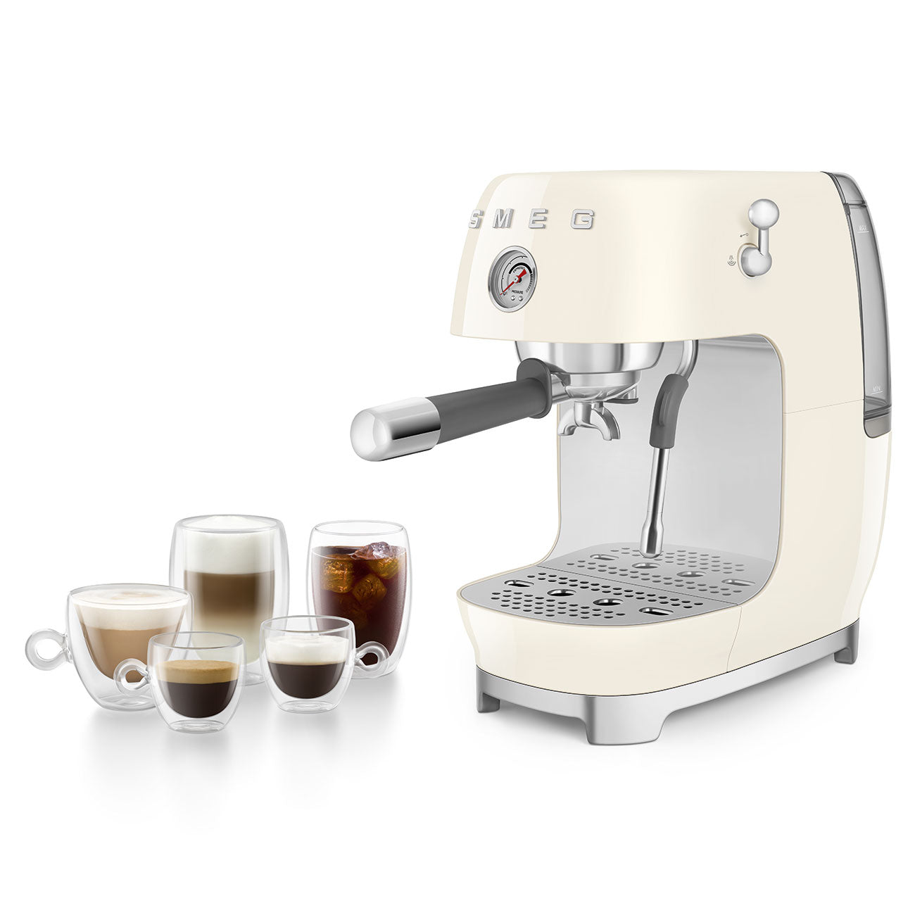 SMEG Manual espresso coffee machine with cold brew ECF03