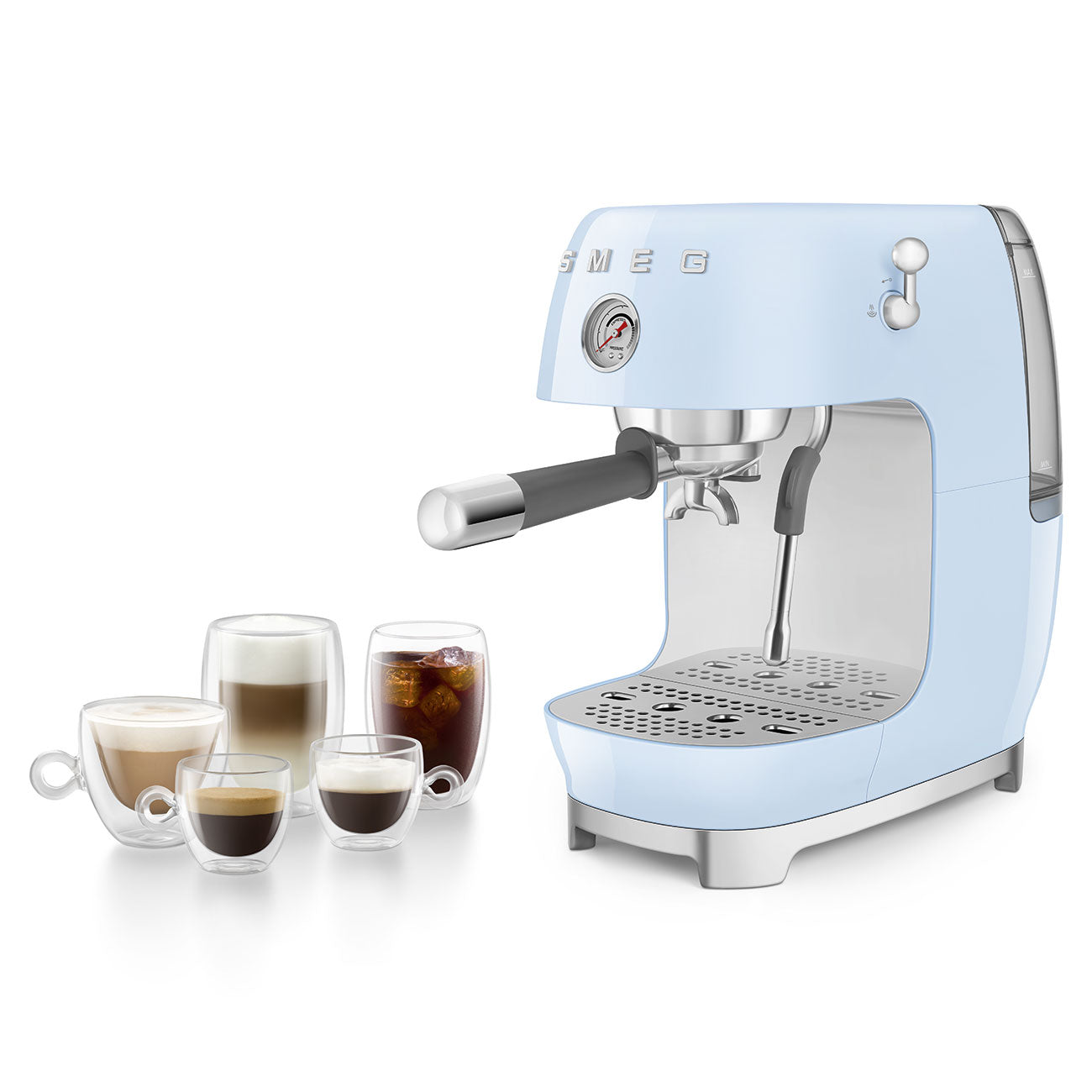 SMEG Manual espresso coffee machine with cold brew ECF03