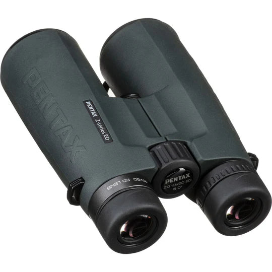 Pentax 10x50 Z-Series ZD ED binoculars with rugged design and ED lenses ideal for birdwatching and outdoor adventures providing high-quality clear and bright viewing