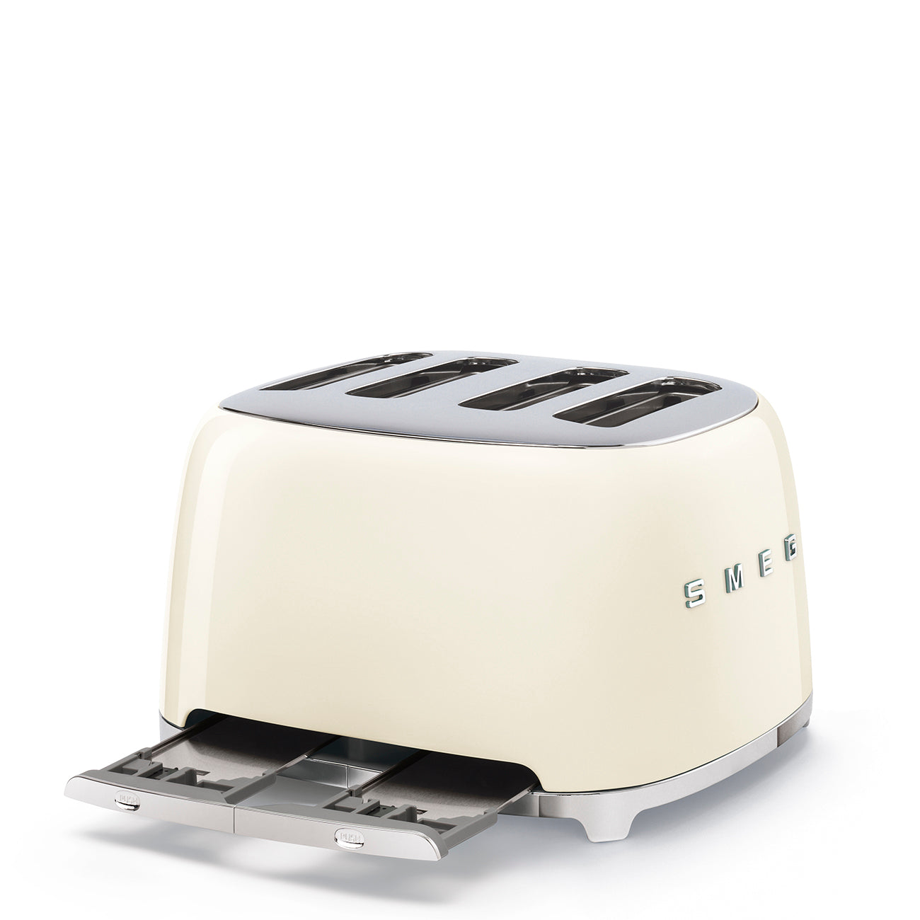 Smeg Retro Stainless Steel 4 Slice Toaster TSF03