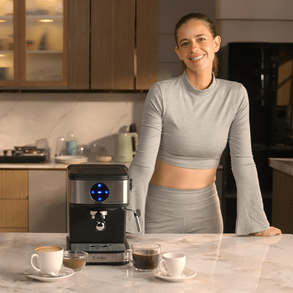 Tesora Espresso Coffee Machine With Frother