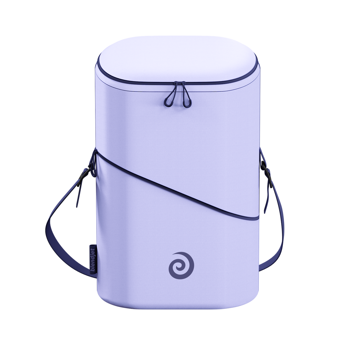 Blendjet Jetsetter Insulated Crossbody Bag in Lavender, white background