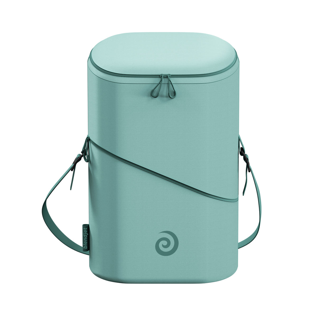 Blendjet Jetsetter Insulated Crossbody Bag in Sea Glass, white background