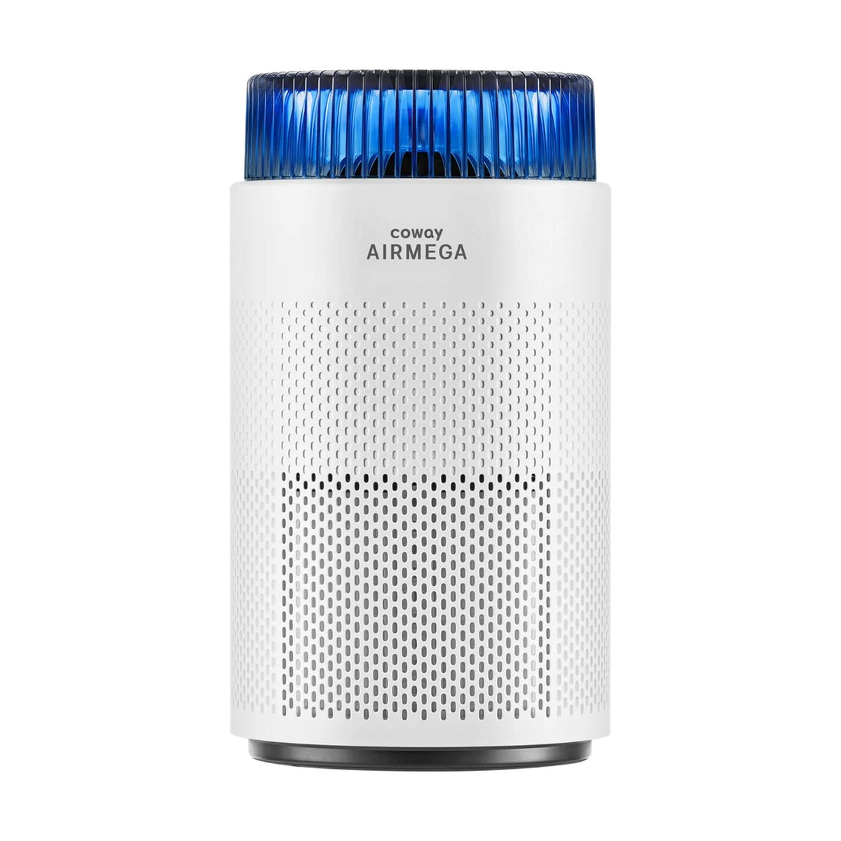 Coway Airmega 100 cylindrical air purifier front view with 360° intake