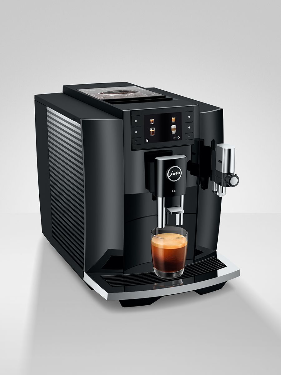 JURA E8 Piano Black Luxury Automatic Espresso Coffee Machine (INTC)