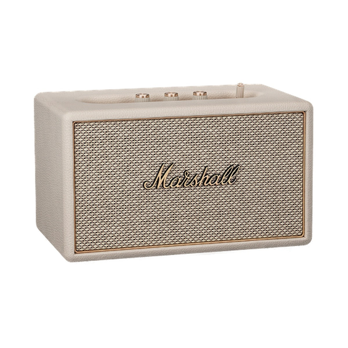 Marshall Acton IV Cream Bluetooth home speaker, front view on white background